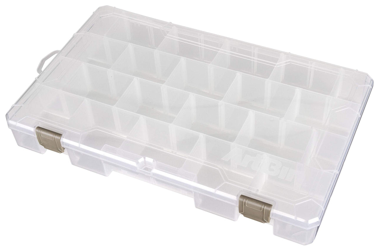 ArtBin Large Solutions Box Clear Art & Craft Organizer with Dividers - Plastic Storage Case for Convenient and Versatile Storage - Ideal for Various Craft Supplies