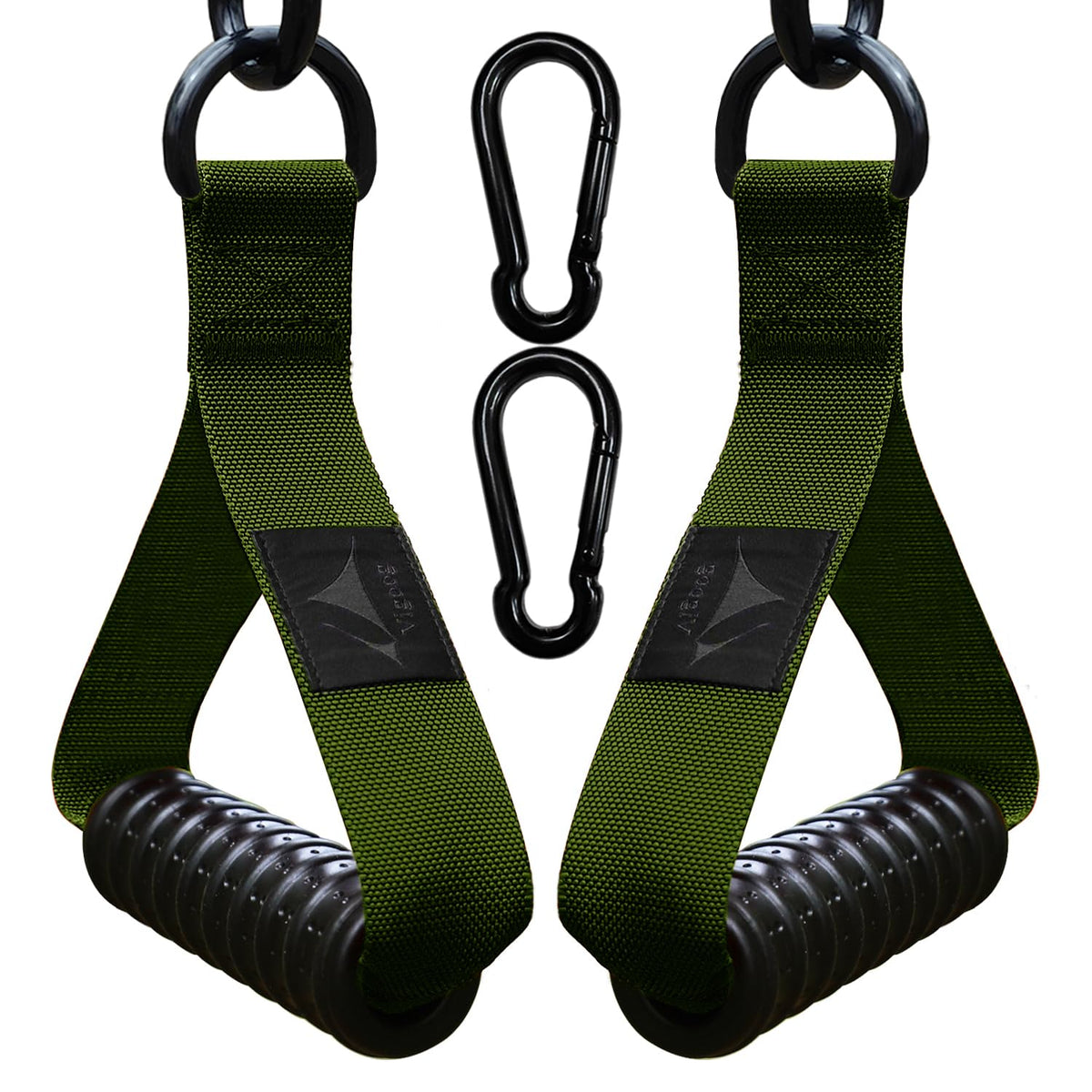 Vigoog Heavy Duty Gym Workout Handle Attachments - Powerful, Comfortable & Anti-Slip Rubber Exercise Grips for Cable Machines, Pulley Systems and Other Fitness Equipments