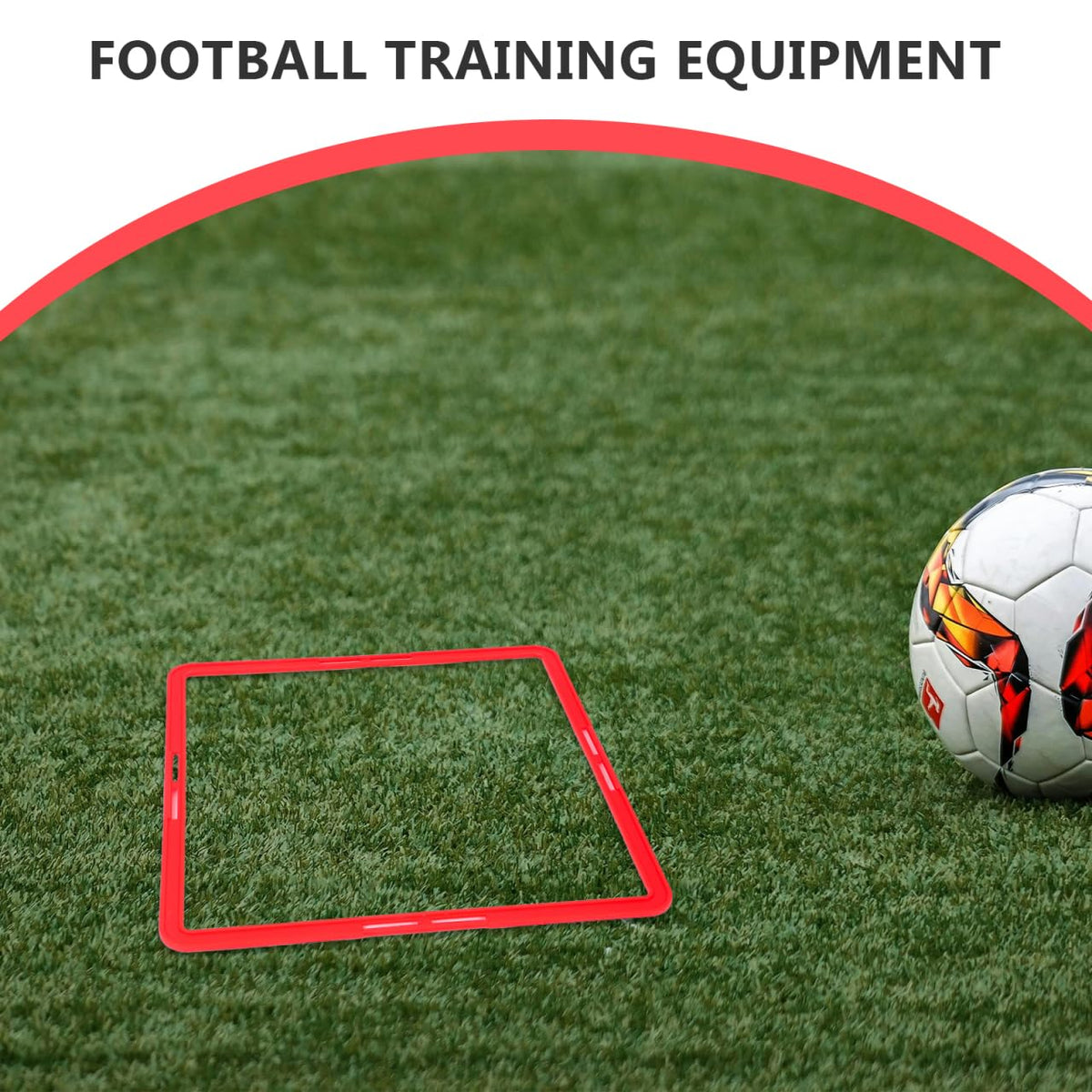 Mipcase 6pcs Square Agility Rings, Footwork Speed Training Rings Soccer Training Equipment for Agility Workout