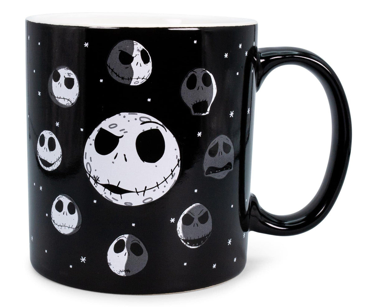 Nightmare Before Christmas Disney The Jack Skellington Moon Phases Ceramic Mug | BPA-Free Large Coffee Mugs and Cups For Beverages, Home & Kitchen Essentials | Halloween Gifts | Holds 20 Ounces