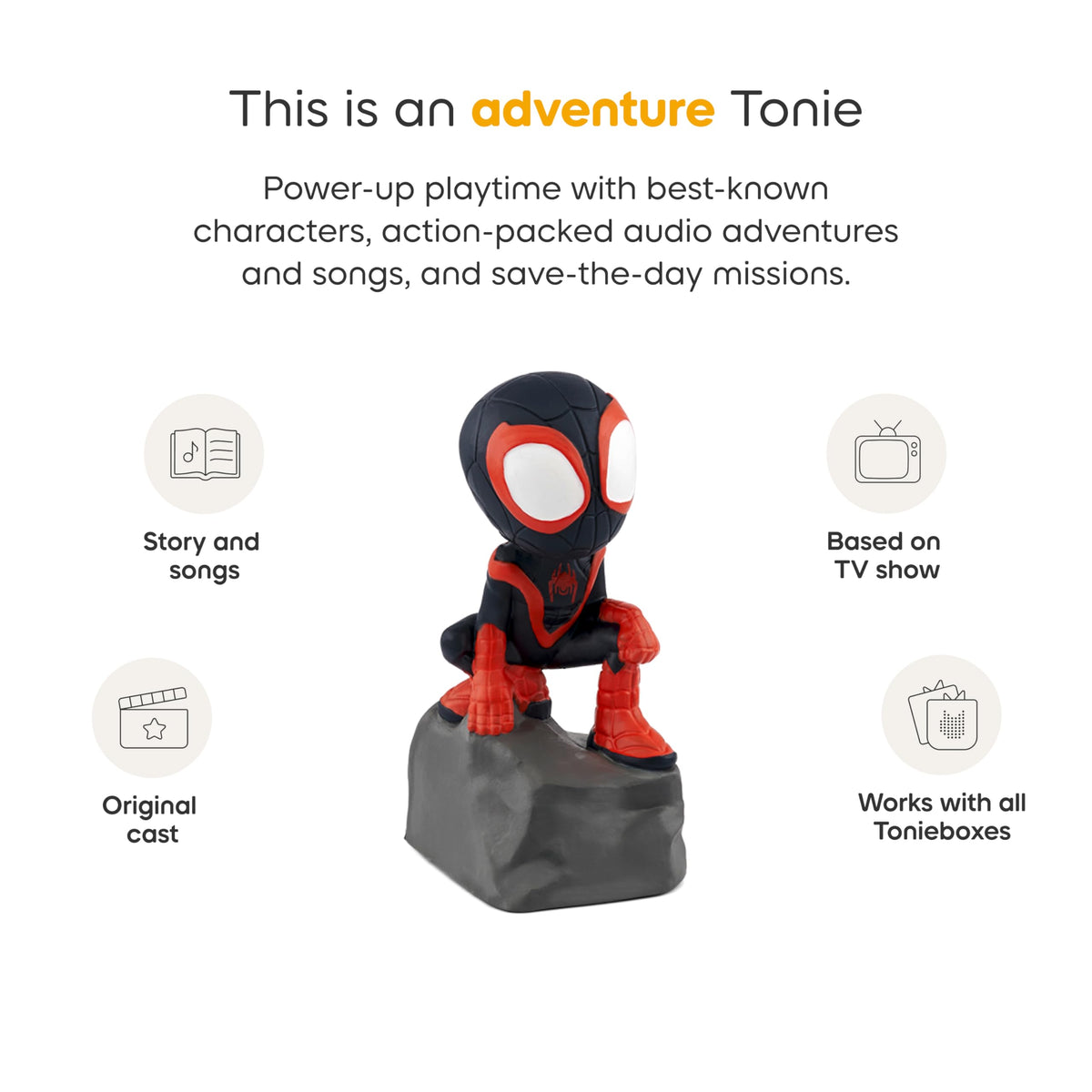 Tonies Spin Audio Toy Figurine from Marvel's Spidey & His Amazing Friends