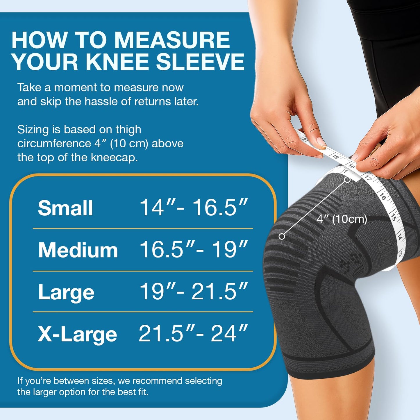 UFlex Athletics Knee Brace for Men and Women Knee Compression Sleeve Support for Arthritis Joint Pain Relief, Workout, Swelling, Sports, Circulation, Running, Recovery Support for ACL & Meniscus Tear Large Black