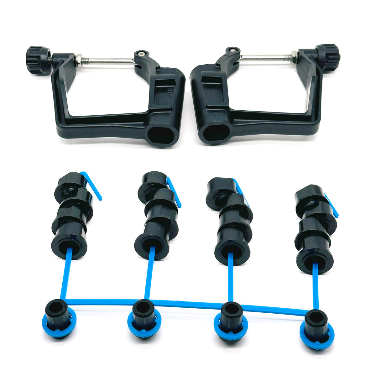 Concept2 Scull Oarlock Kit with Black Pitch Bushings for 1/2 in Rigger Pin, 466