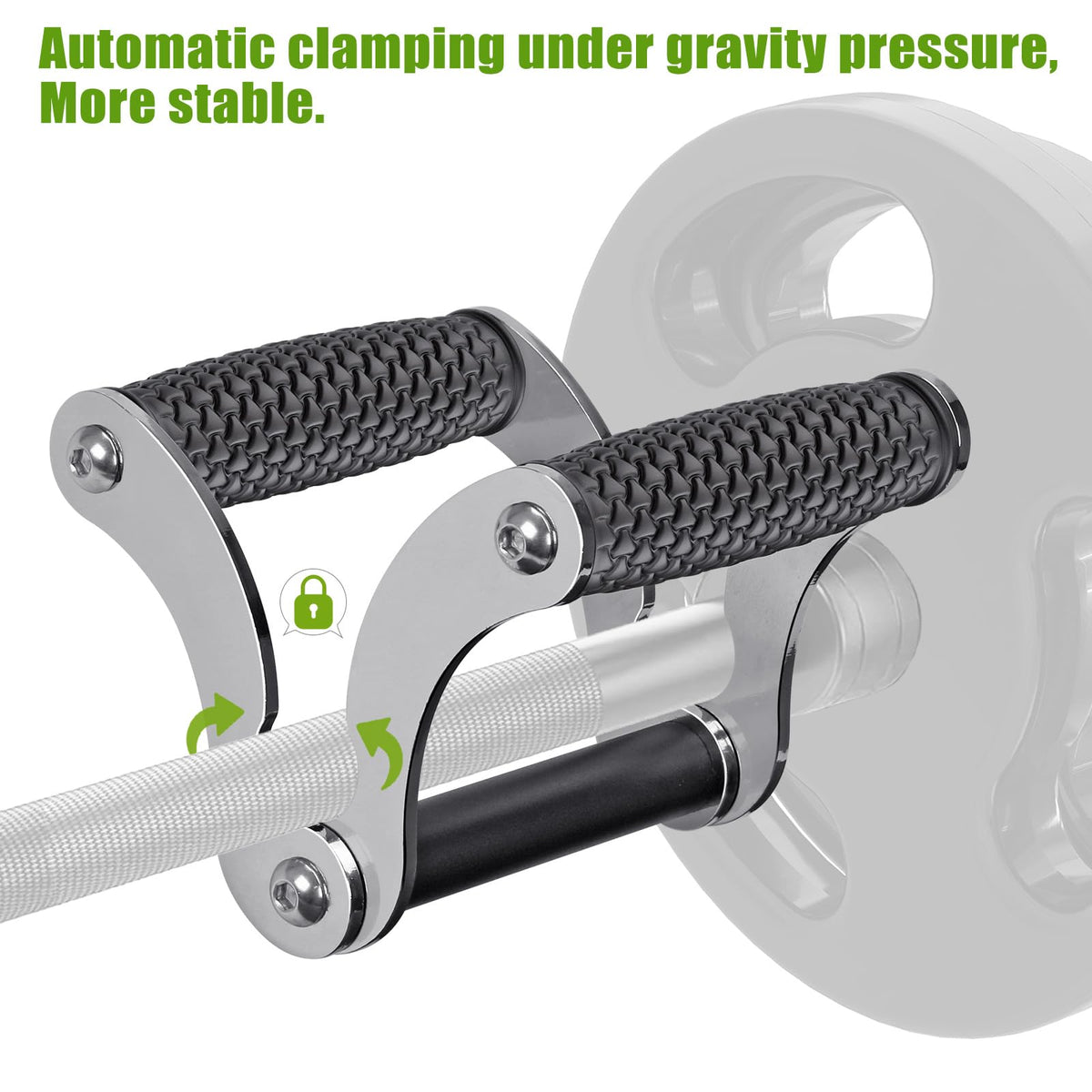 SELEWARE V Bar Landmine Handle Attachment, Solid Landmine Double D Handle T Row Attachment With Non-Slip Rubber Handle, Fits Olympic Bars Strength Training Bars