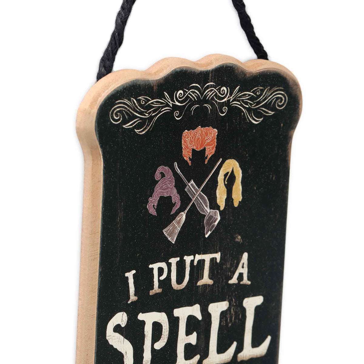Disney Hocus Pocus I Put a Spell On You Hanging Wood Wall Decor - Spooky Sanderson Sisters Sign for Halloween Decorating