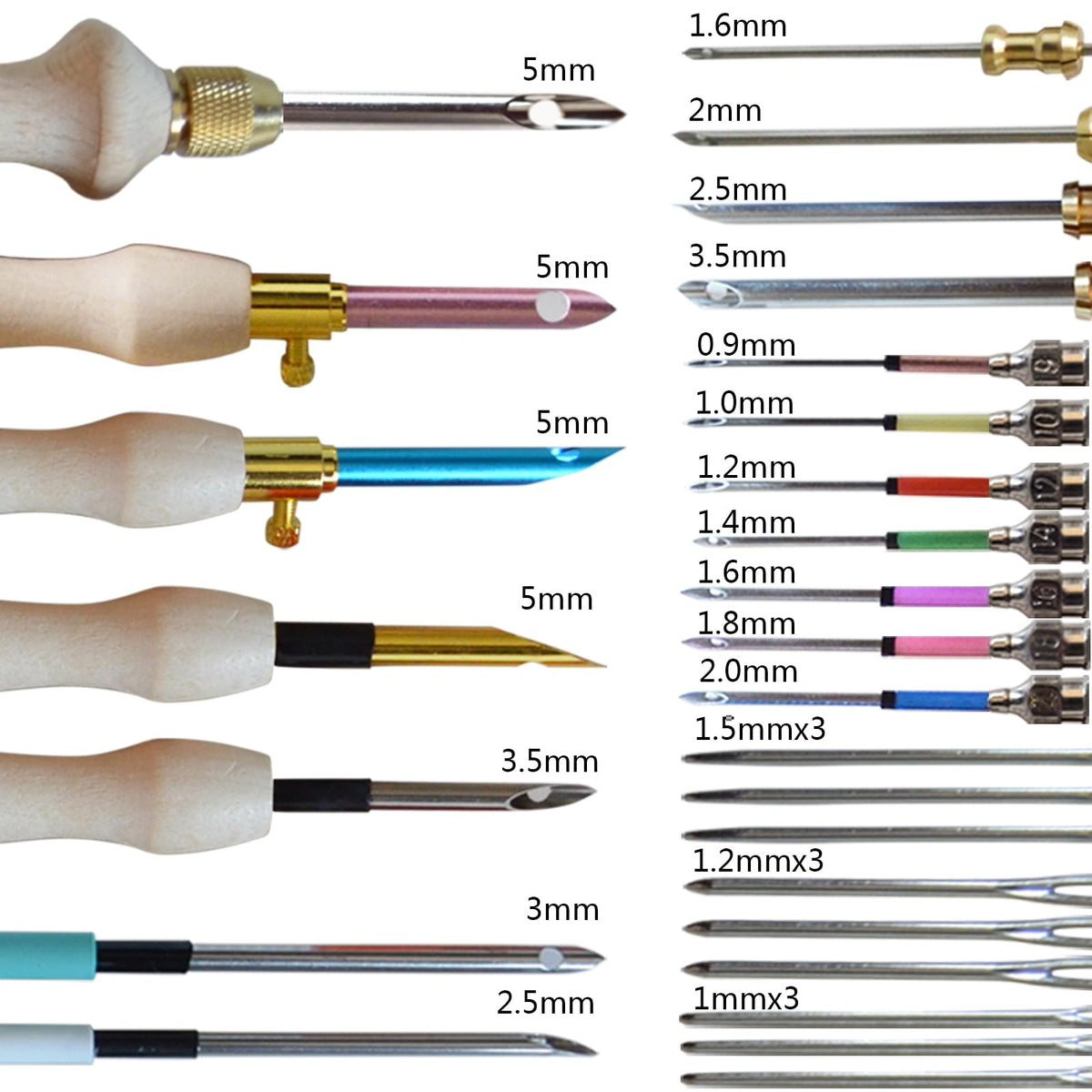 DiaWiew Punch Needle Embroidery Kit - Complete Set for Needle Punching - Includes Adjustable Punch Needle Tool and Wooden Handle Embroidery Pen Set - Ideal for Adults Beginners