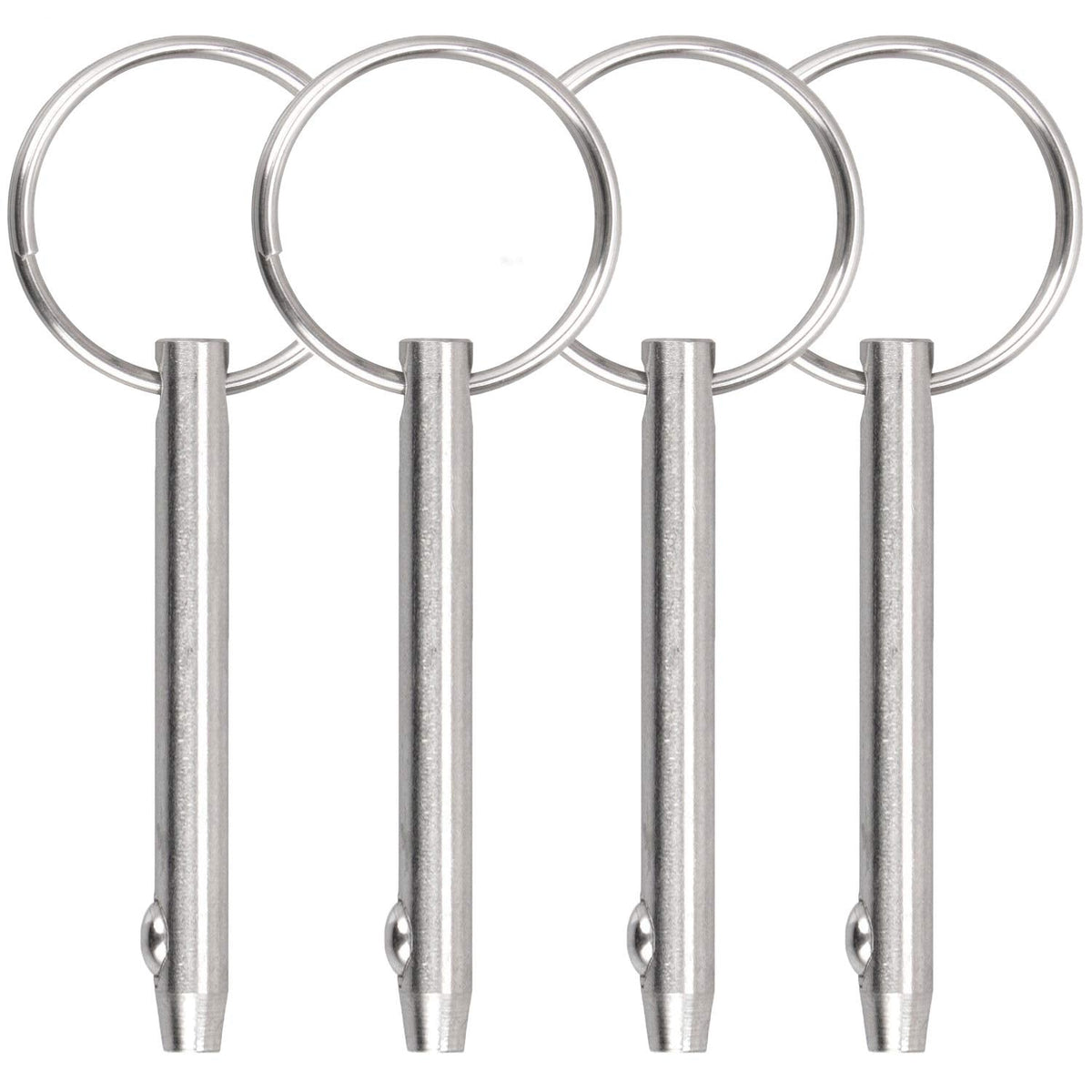 Quick Release Pin Bimini Top Pin Diameter 0.25 Inch, Total Length 3 Inch, Usable Length 2.4 Inch Full 316 Stainless Steel (4 PCS)