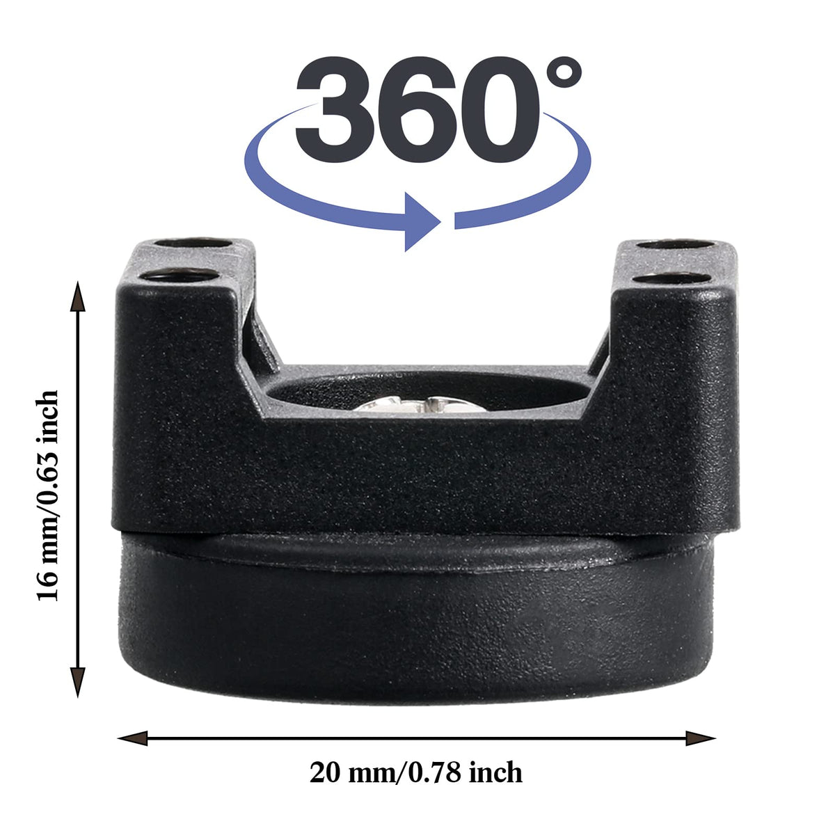 Yookeer 60 Pieces Magnetic Zip Tie Mount Multipurpose Cable Holder Magnets Magnetic Wire Management Bases with Heavy Duty Zip, Mount Nylon Cable Ties in Total (22 mm)