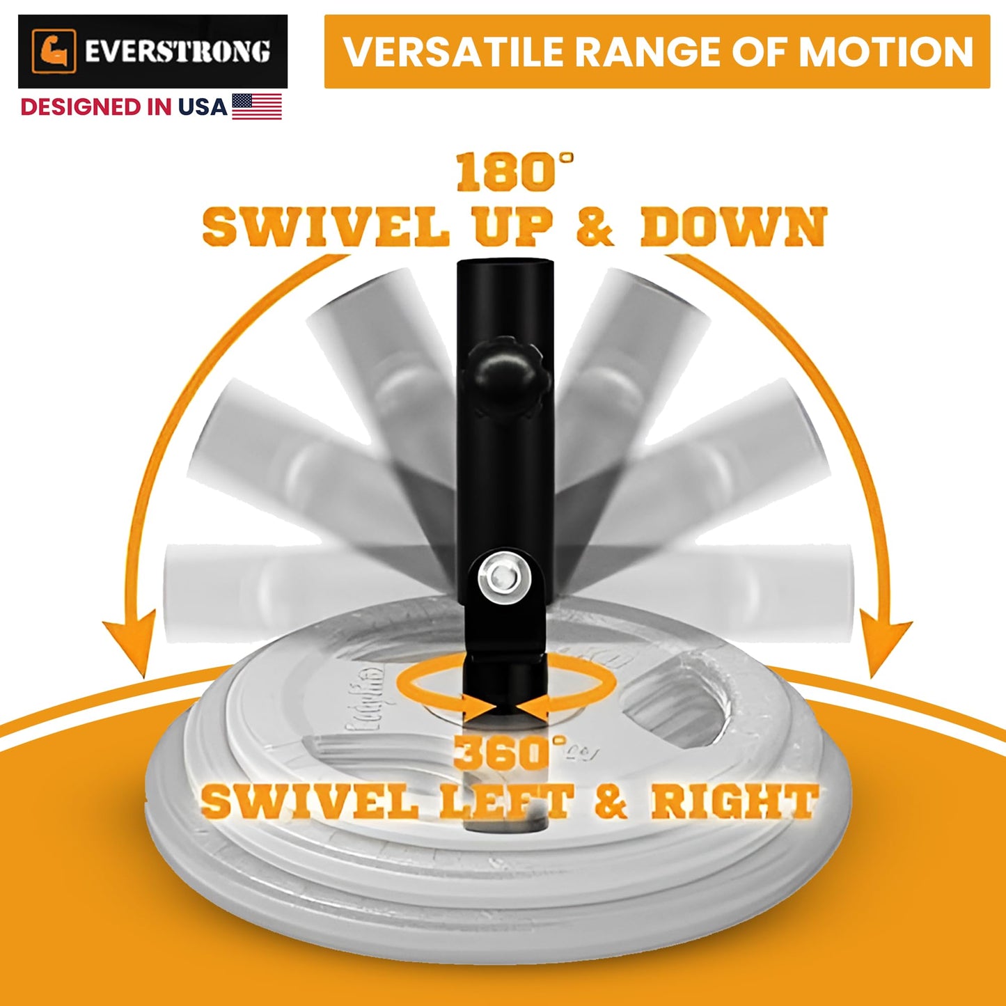 EVERSTRONG 1 inch and 2 inch - Landmine Base Gym Equipment - T Bar Row Landmine Attachment For Barbell - Home or Small Spaces - T Bar Row Platform for Deadlift Squat Tricep Exercises