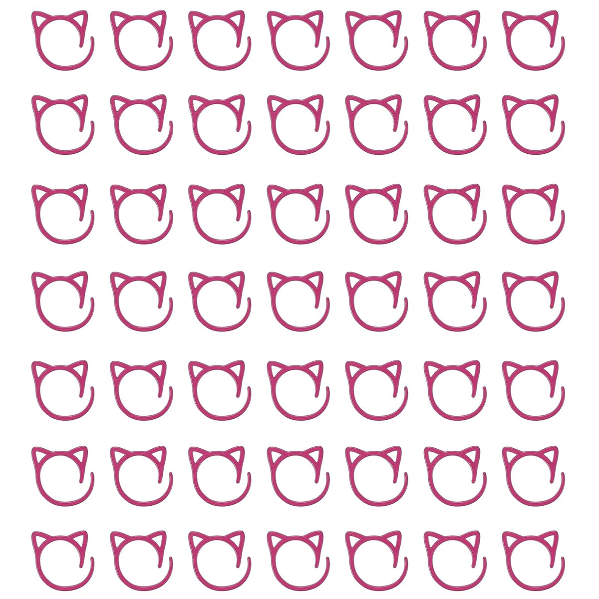 uxcell 50pcs Stitch Markers, Spiral Stitch Markers Crochet Needle Clip Counter Knit Ring Crochet Locking Sewing Accessories for DIY Handcraft Knitting and Crocheting, Red