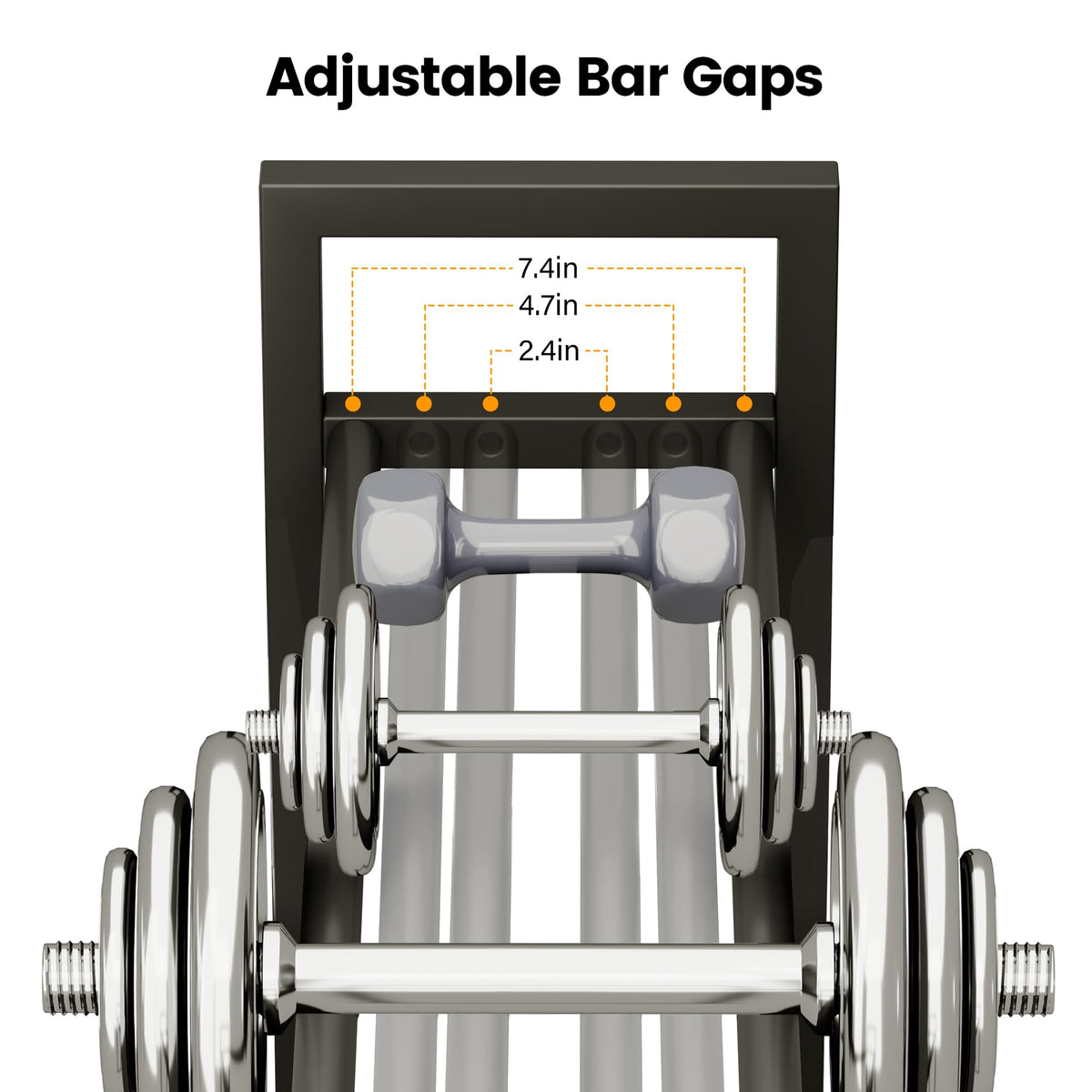 3-Tier Adjustable Dumbbell Storage Rack, Weight Rack Stand, Extended Base Weight Storage for Home Gym – Holds Up to 450 lb, Space-Saving Fitness Equipment Organizer