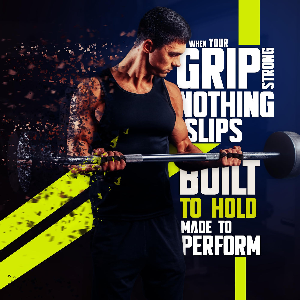 QTF Lifting Grips for Weightlifting Rubber Gloves Gym Palm Protector Grip Pads Replacement of Workout Gloves for Men & Women - Pads for Gym Weightlifting, & Pull Ups (Black/Pink)