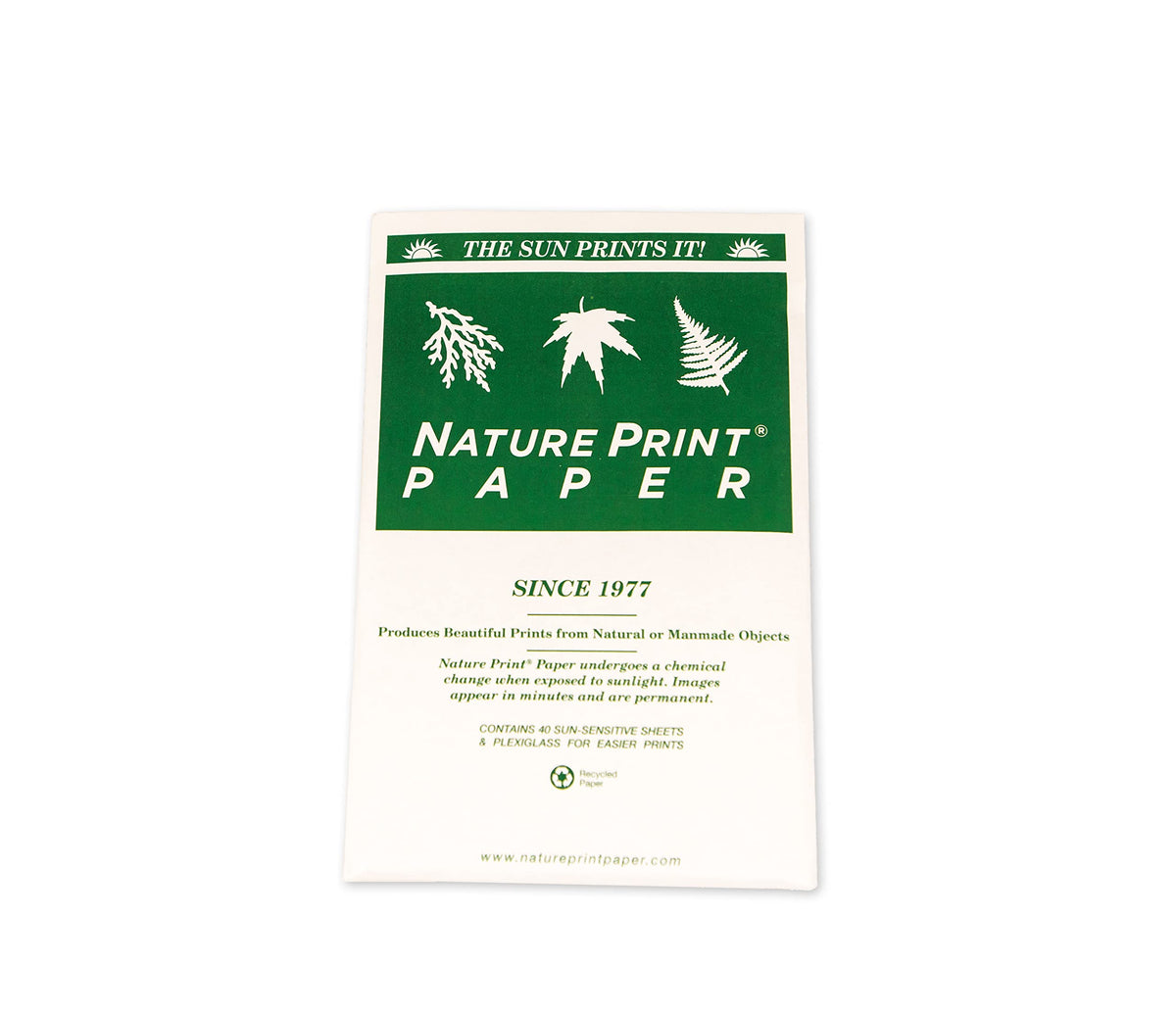 Nature Print Paper - NPP40 Sun Activated, 5 x 7 Inches, Pack of 40 - 1006385