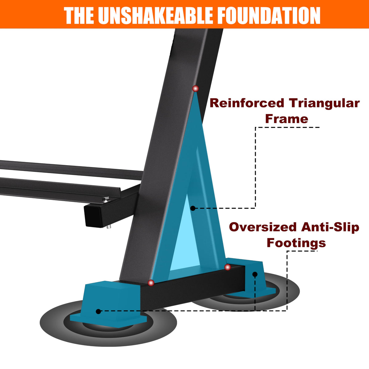 3 Tier Dumbbell Rack, 1200LBS Heavy Duty Weight Rack for Home Gym, Adjustable Storage Organizer for Free Weights, Quick & Easy Assembly, Dumbbell Rack Stand Only