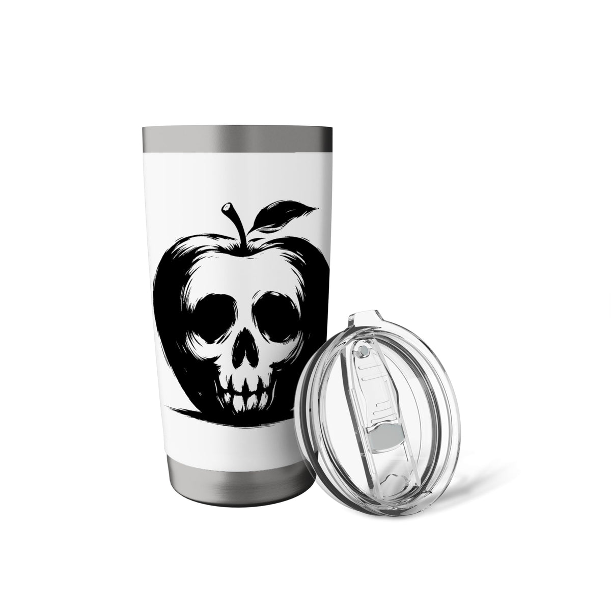 Apple Skull - Creepy Skeleton Apple Halloween Lover Stainless Steel Insulated Tumbler
