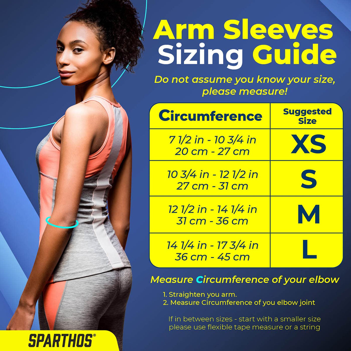 Sparthos Arm Compression Sleeve - Elbow Braces for Recovery, Support for Athletic Sports Running Tennis Baseball Lifting Volleyball Shooting Weightlifting Golf - Mens and Womens (Black-S)
