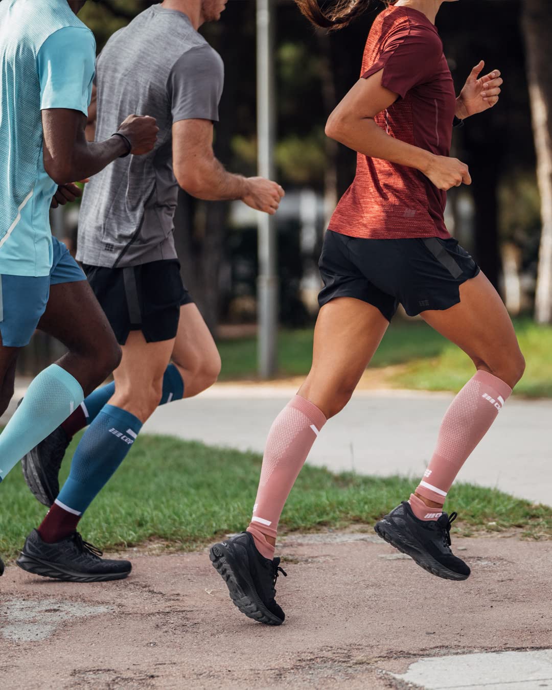 CEP The Run Calf Sleeves 4.0, Ocean, Men, III