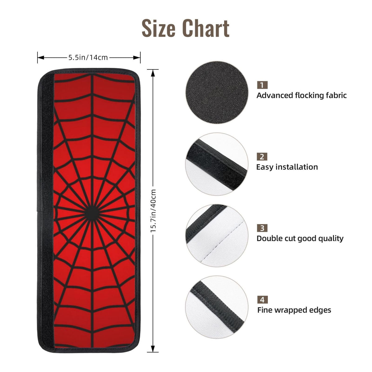 Cotsena Red Spider Web Refrigerator Door Handle Covers Set of 2 Washable Kitchen Appliance Handle Covers Protector for Fridge Microwave Stove Oven Dishwasher