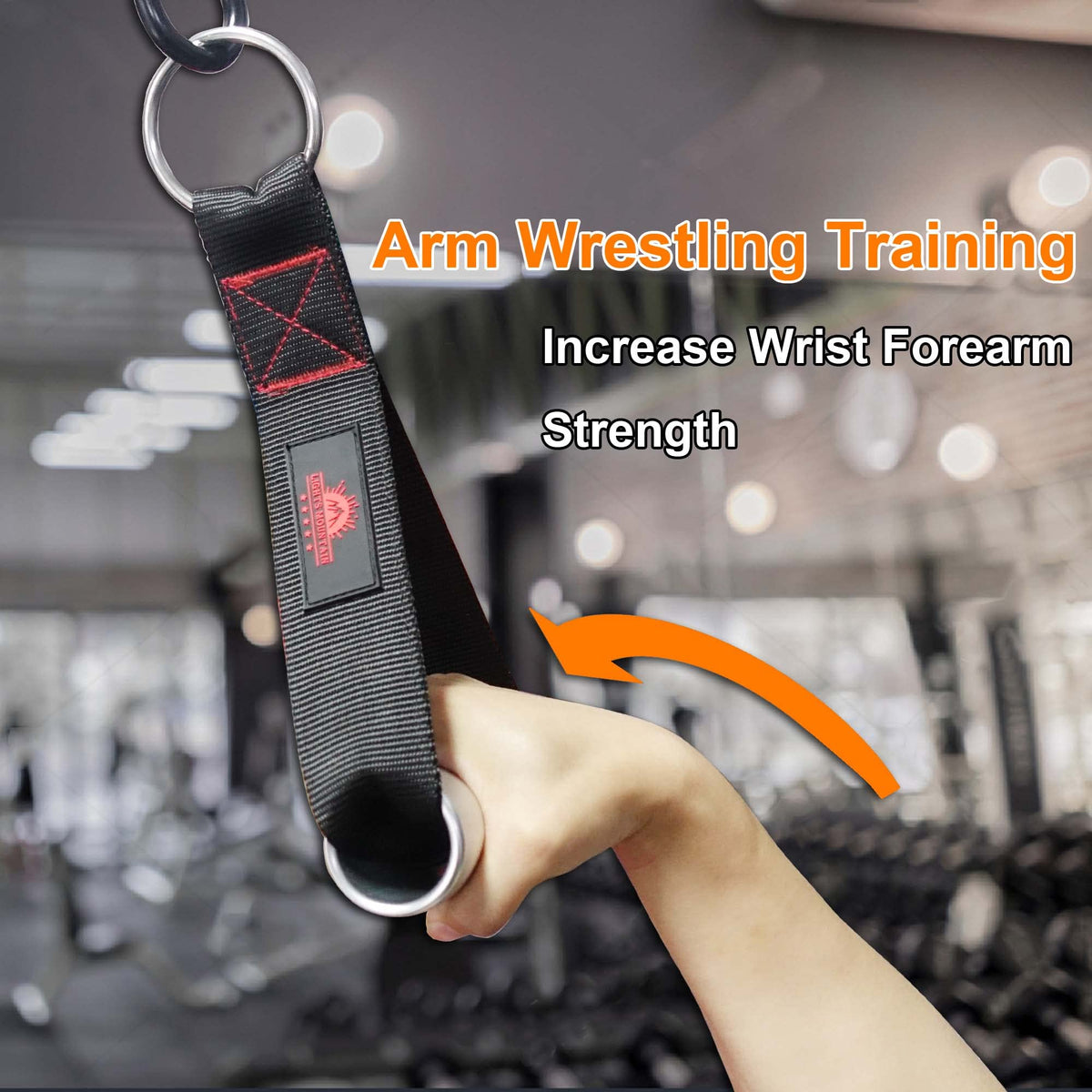Lights Mountain Heavy Duty Fat Gym Handle Grip 2" Dia Aluminum Alloy Exercise Handle Cable Machine Pulley LAT Pulldown Attachments Arm Wrestling Training Handle(1 Piece)