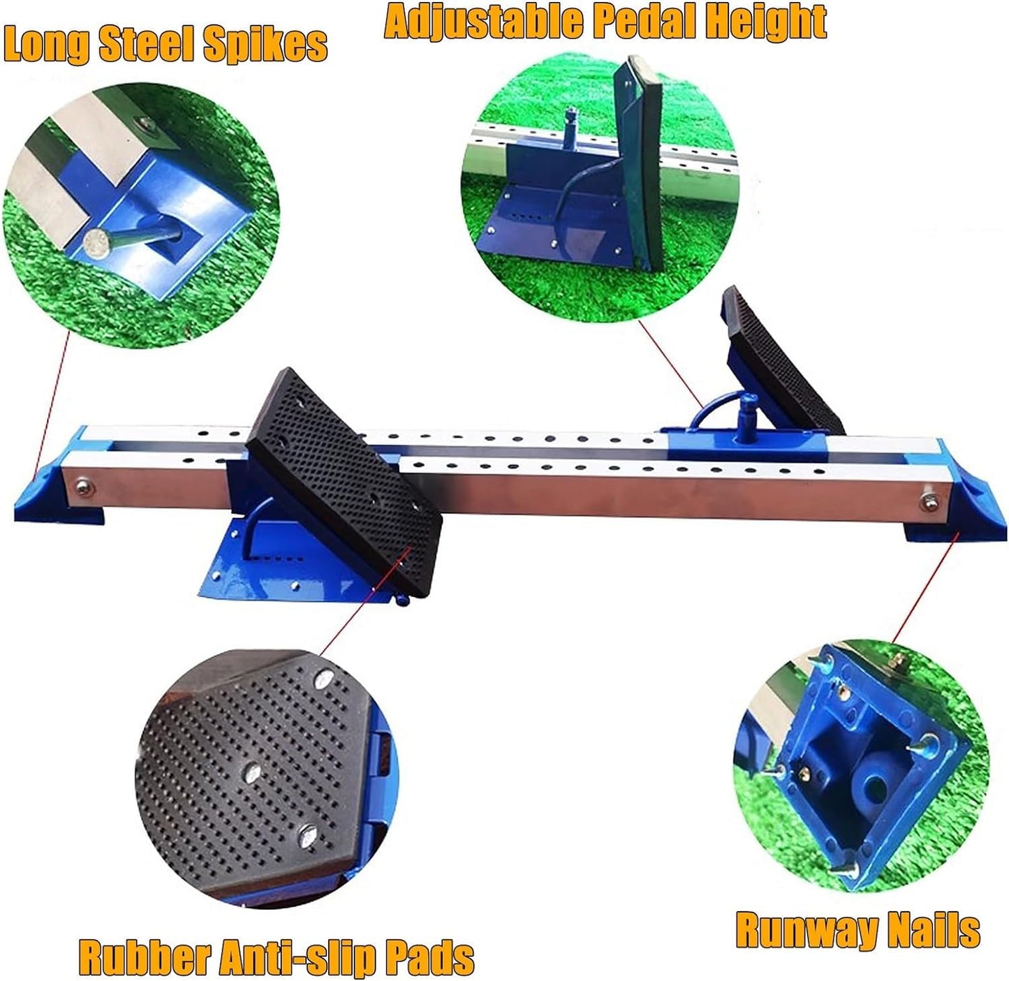DNYSYSJ Starting Block - Multi-Function Athletics Track Starting Block 6 Adjustable Pedal Angle Sprinter Starting Block