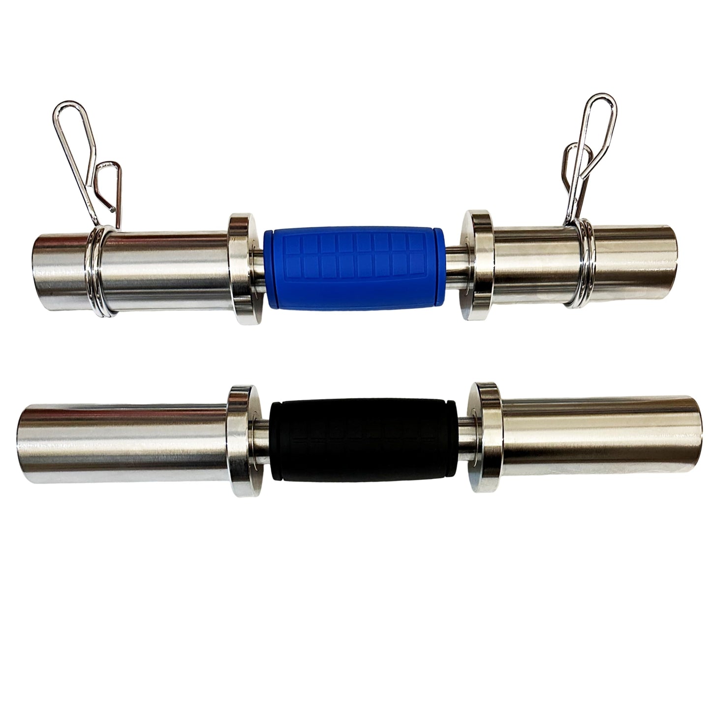 qibylift Pull Up Thick Bar Adapter, Weight Grips Bar Fit for Standard Barbell - Dumbell Handles, Silicone Rubber Barbell Grips for Weight Lifting Cable Attachments & Fitness Training (Blue)