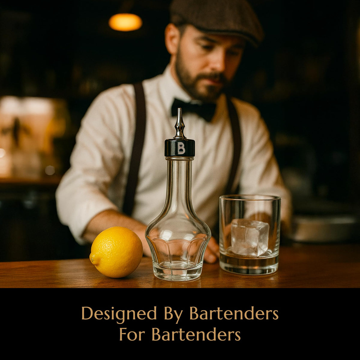 Bull in China Bitters Bottle 90ml Glass Dash Bottle With Dasher Top - Professional Bar Tool For Bartenders & Home Bars (Copper)