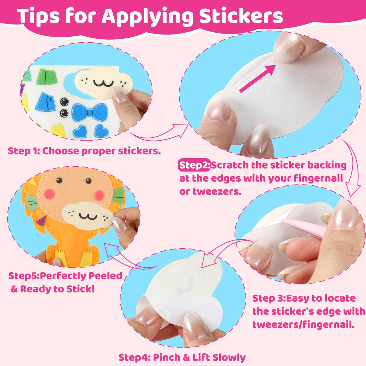 Funtopia Sewing Kit for Kids, 10 Easy DIY Projects of Stuffed Animal with Guiding Book, Beginners Sewing Toys and Birthday Gift for Girls Boys, Felt Arts and Crafts for Kids Ages 5-8 8-12