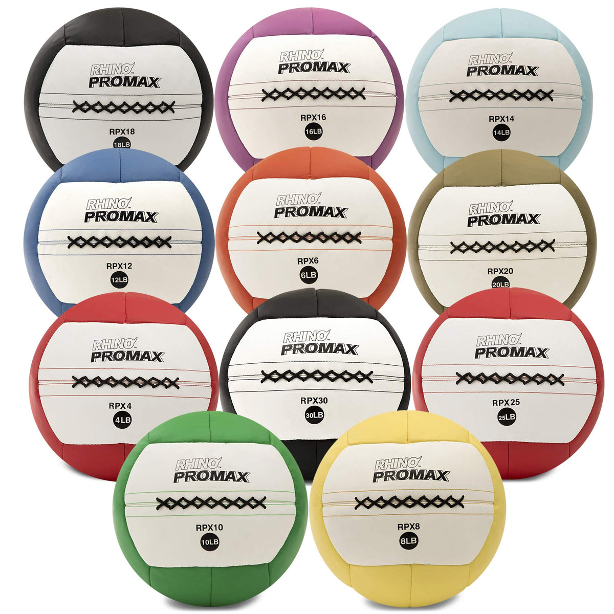 Champion Sports RPX16 Rhino Promax Slam Balls, 16 lb, Soft Shell with Non-Slip Grip, Medicine Wall Exercise Ball for Weightlifting, Plyometrics, Cross Training, & Home Gym Fitness