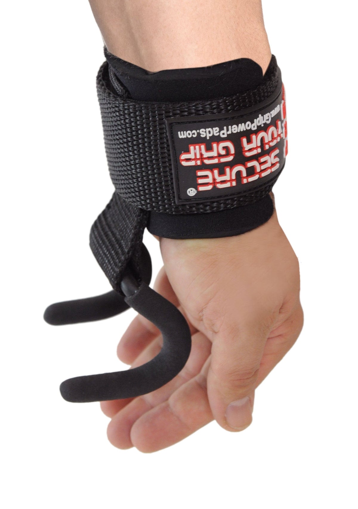 Weight Lifting Hooks with Wrist Wraps, Heavy-Duty Power Grips for Training, Deadlifts & Pull-Ups, Gym Strength Lifting Straps (Set of 2)