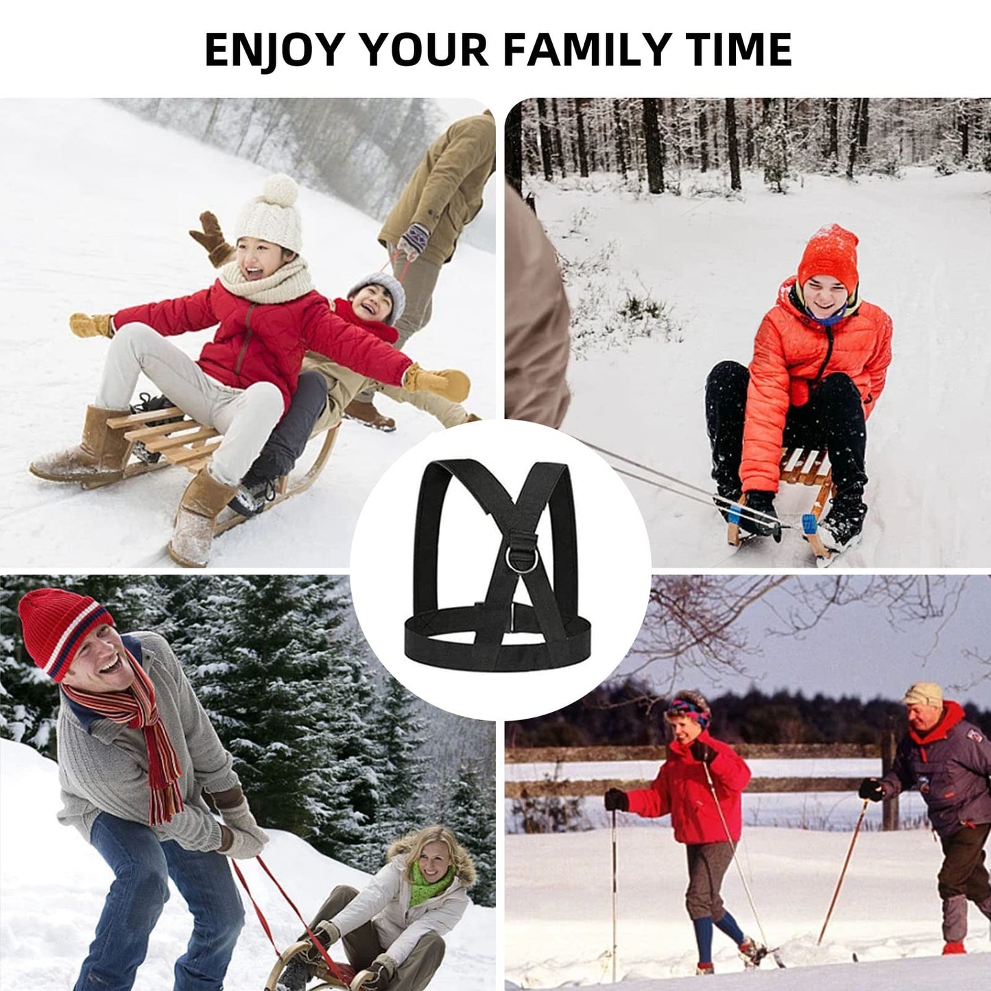 OYINDIZ Sled Workout Equipment, Harness Set for Training Outdoor, Tire Pulling Fitness Resistance Full Body Physical Exercise Football Men and Women
