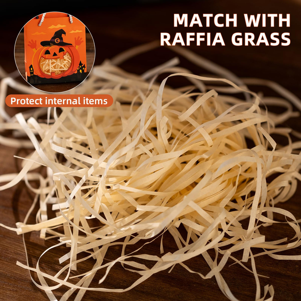 CcXxMming 30 PCS Halloween Treat Bags with Handles and Raffia Grass, 3 Designs Pumpkin Ghost Bat, Small & Medium Sizes, Halloween Candy Goodie Bags with Transparent Window, Party Favor Bags（Medium）