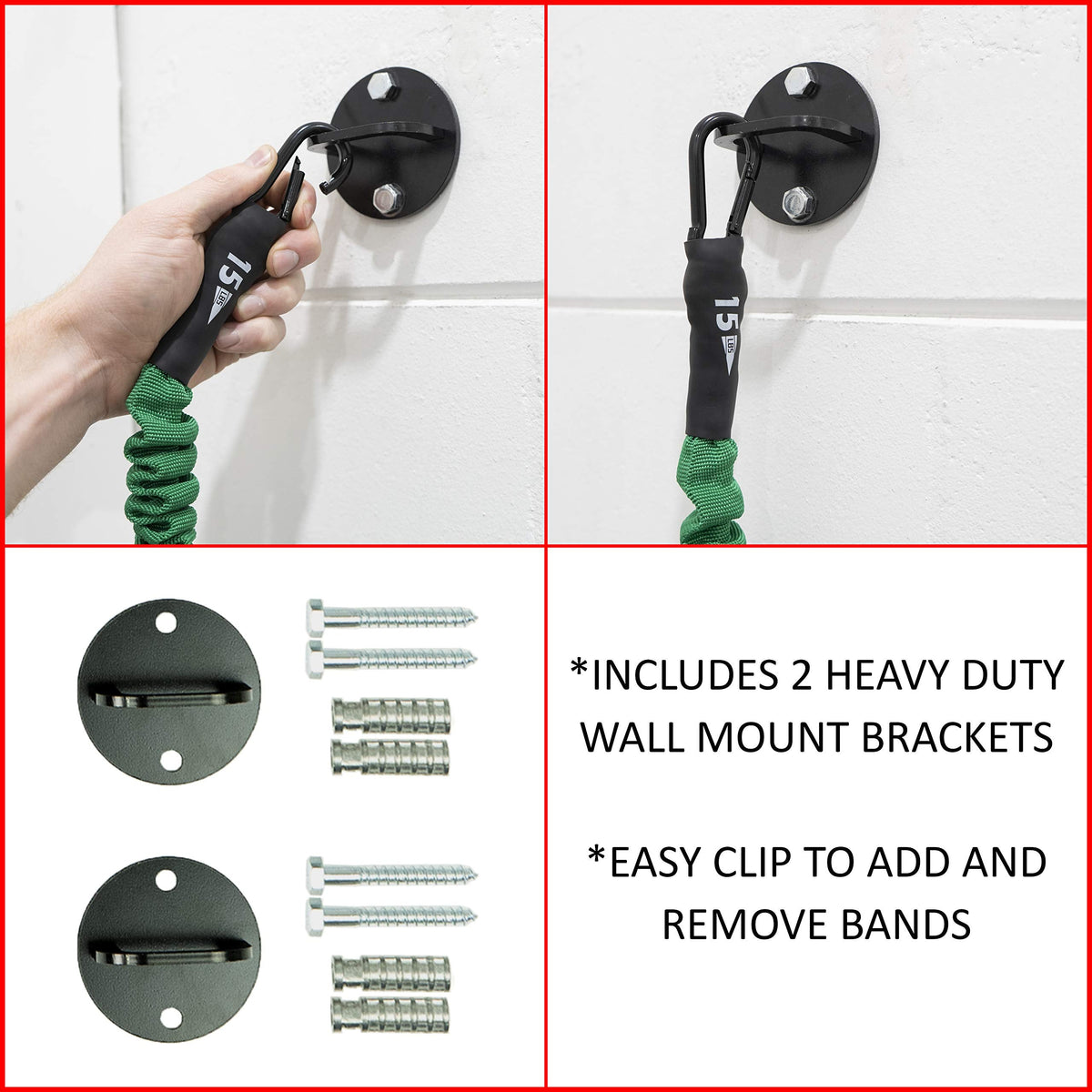 Valor Fitness Resistance Band Wall Mount Attachment -RT-Wall