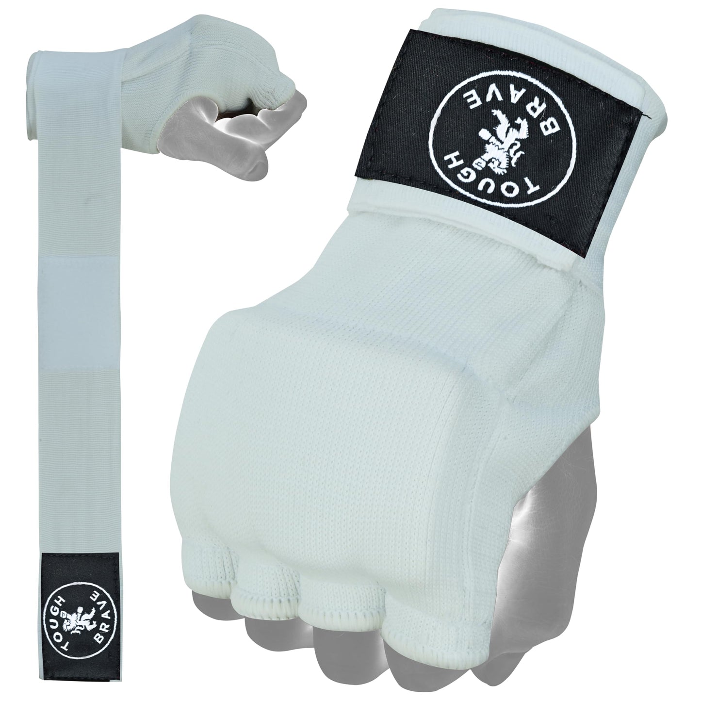 TOUGH BRAVE Boxing Gel Hand Wraps Quick Wraps – Padded Inner Gloves for Boxing, Muay Thai, Kickboxing & MMA Training