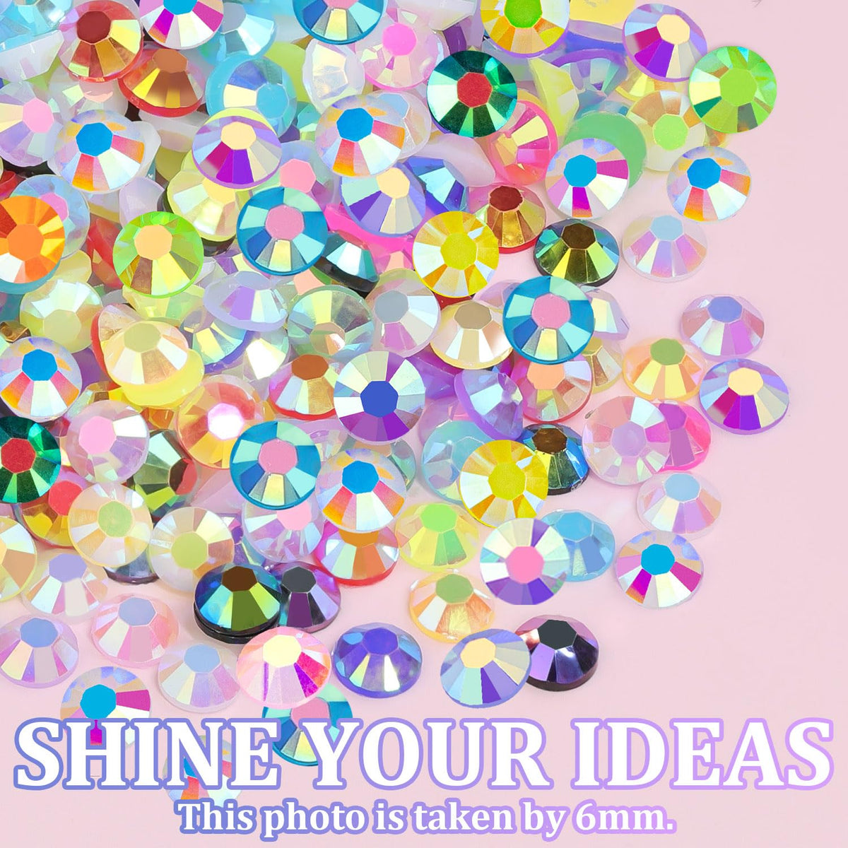 9000Pcs Resin Jelly Rhinestones with Tweezers for Crafting, Mixed-Color 5mm Flatback Gems, Bedazzling Crystal with 3Pcs 10ml B7000 Jewelry Glue for DIY Crafts Clothing Tumblers Shoes Nail Art