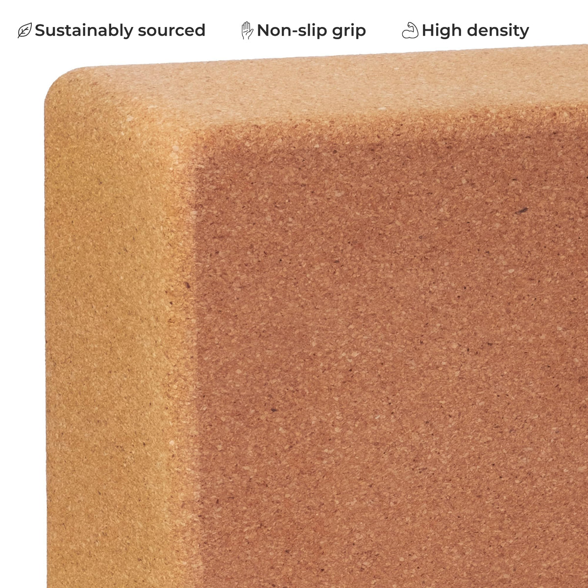 Zen Place Cork Yoga Blocks 2 Pack – High Density Natural Cork Blocks for Yoga, Pilates, Stretching, Balance & Flexibility