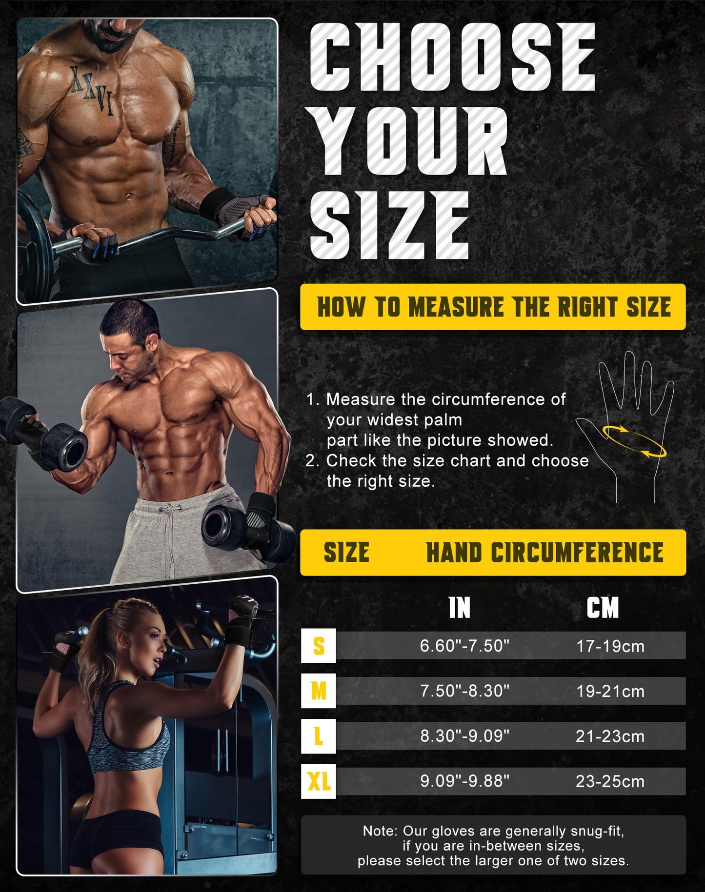 COFIT Breathable Workout Gloves, Antislip Weight Lifting Gym Gloves for Men Women with Wrist Wrap Support, Superior Grip & Palm Protection for Weightlifting, Fitness, Exercise, Training - Black S