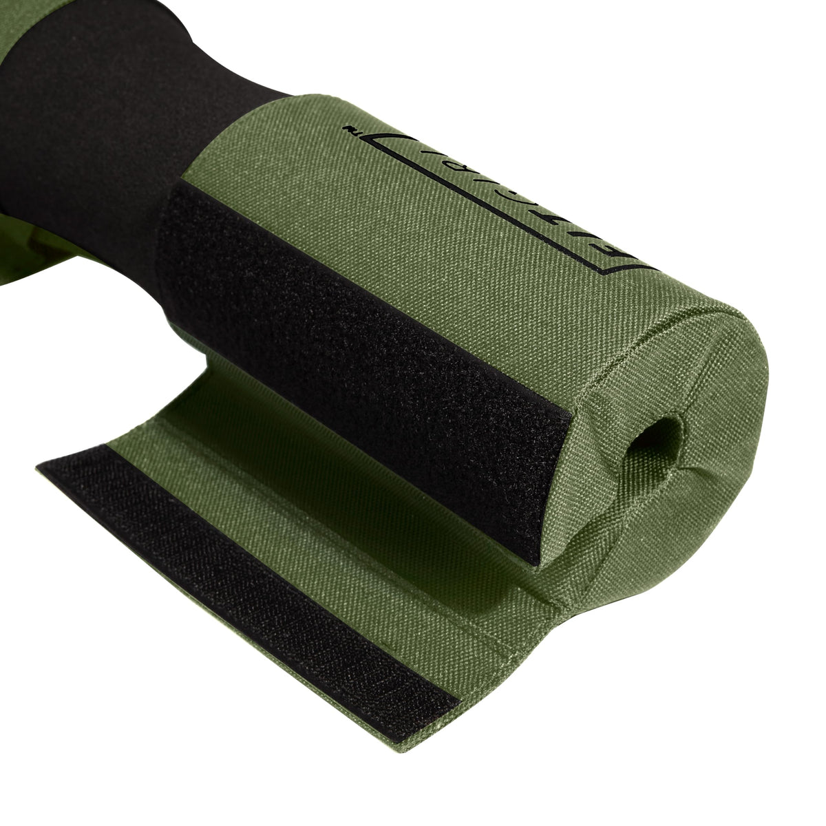 FITGIRL - Squat Pad and Hip Thrust Pad for Leg Day, Barbell Pad Stays in Place Secure, Thick Cushion for Comfortable Squats Lunges Glute Bridges, Olympic Bar and Smith Machine (Deluxe Olive Green)