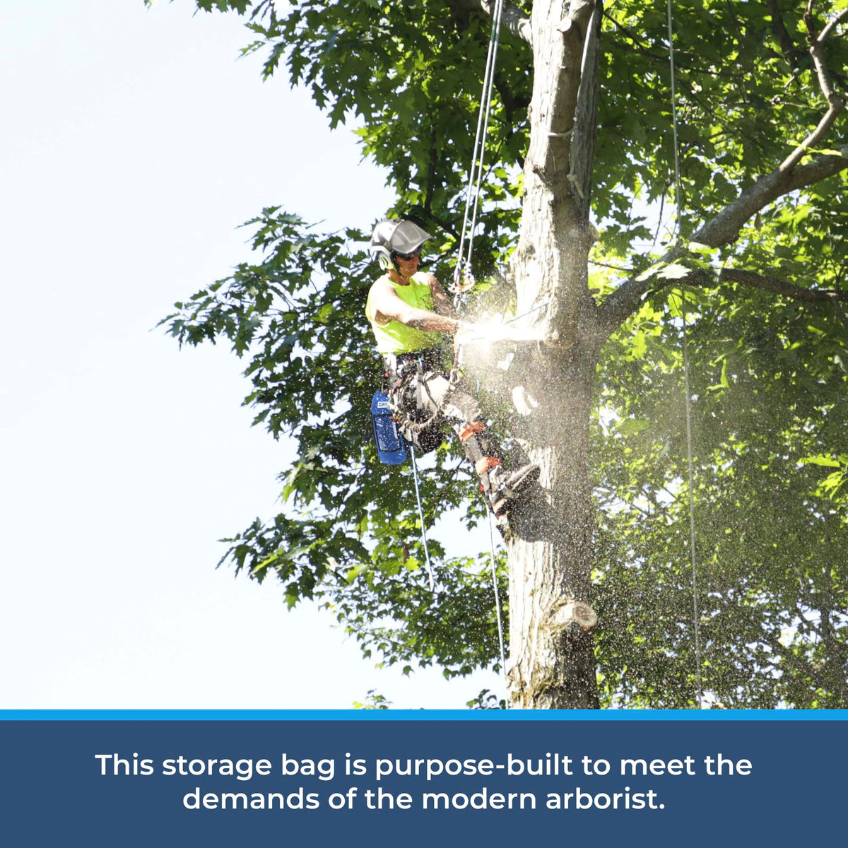 Rock N Rescue Arbor Rope Storage Bag - Rock and Tree Climbing Equipment, Arborist Gear, Bucket Style Backpack, Waterproof Nylon Material, Red, 200'