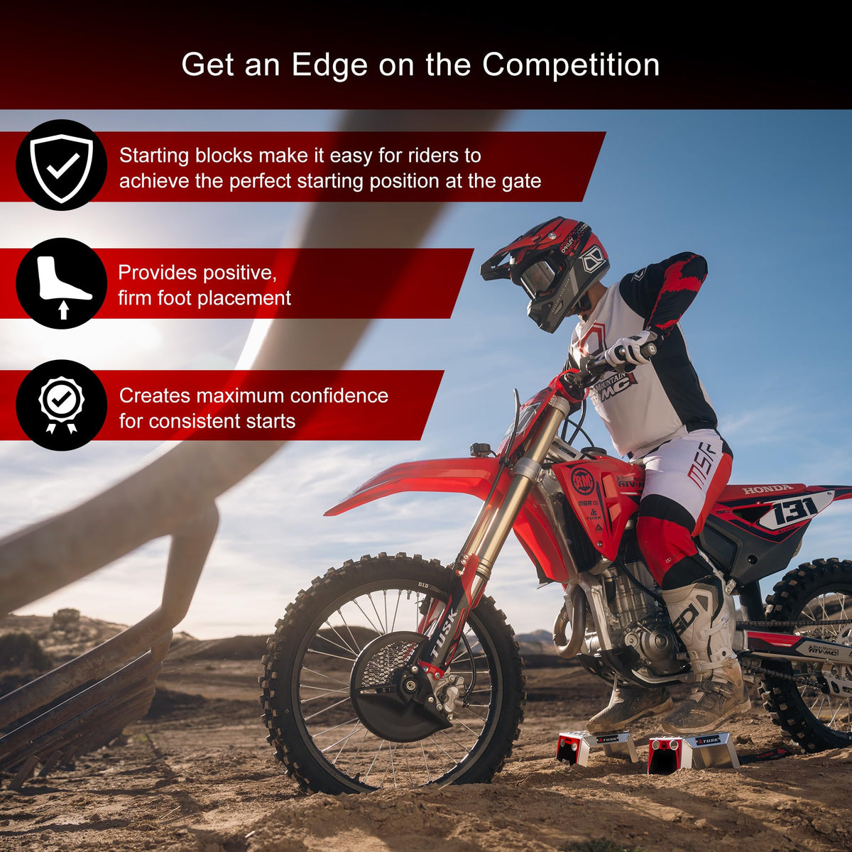 Tusk Moto Racing Starting Blocks (4")