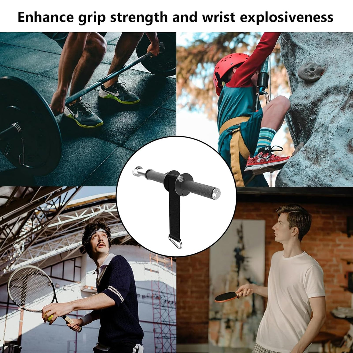 Wrist and Forearm Blaster, Wrist Roller & Forearm Strengthener for Training and Workout, Ideal for Hand, Wrist, and Forearm Muscle Strength Training at Home or Gym