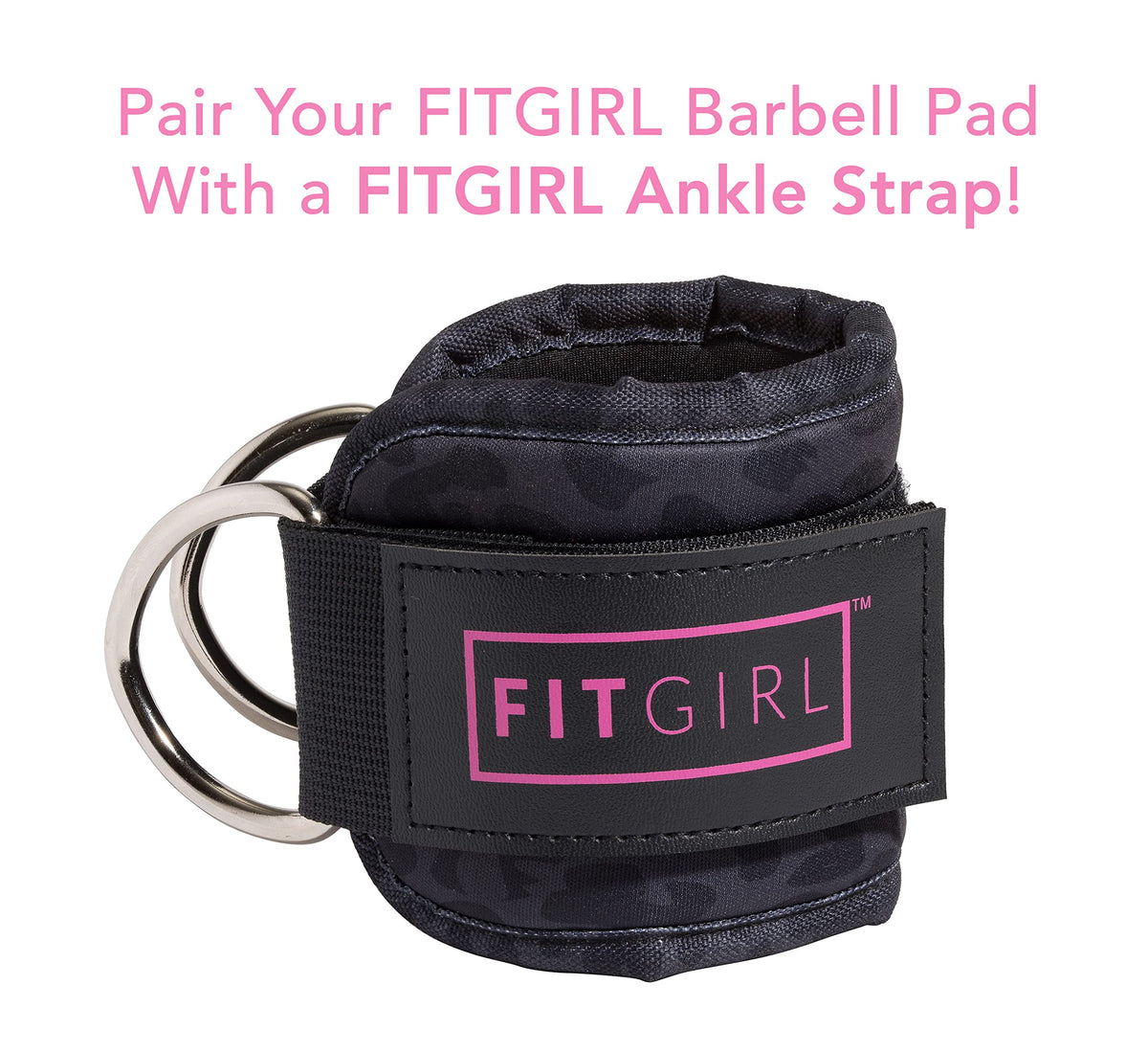 FITGIRL - Squat Pad and Hip Thrust Pad for Leg Day, Barbell Pad Stays in Place Secure, Thick Cushion for Comfortable Squats Lunges Glute Bridges, Olympic Bar and Smith Machine (Deluxe Black Leopard)