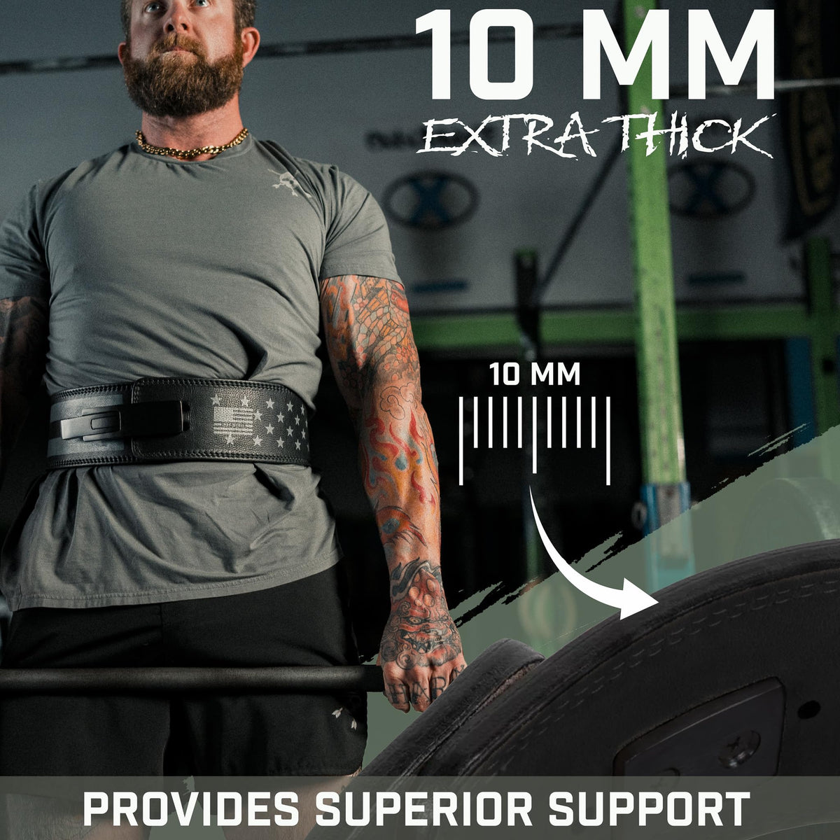 Weight Lifting Belt - Lever Gym Belt for Weightlifting, 10mm Leather Weight Belt for Men, 4 Inches Wide for Support & Stability for Workouts, Powerlifting, Bodybuilding, Fitness & Crossfit S 1776