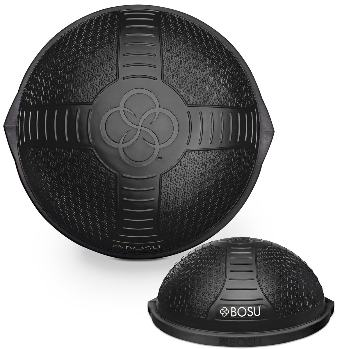 BOSU Nexgen Balance Trainer, Half-Ball Training Equipment, 65 cm Diameter, 300 lb Capacity - Burst-Resistant Stability Exercise Tool w/ Non-Slip Base, Includes Hand Pump, Commercial-Grade