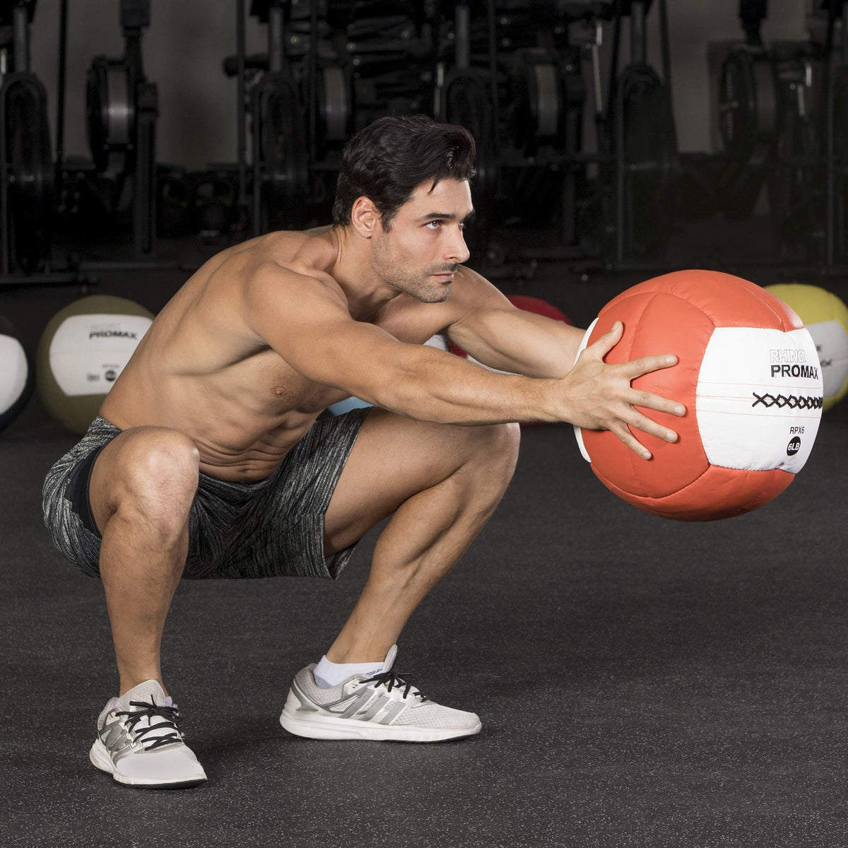 Champion Sports RPX16 Rhino Promax Slam Balls, 16 lb, Soft Shell with Non-Slip Grip, Medicine Wall Exercise Ball for Weightlifting, Plyometrics, Cross Training, & Home Gym Fitness