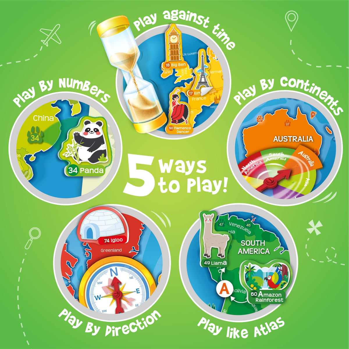 Imagimake Mapology USA Map with Reusable Stickers | 100+ Jelly Stickers | Geography Games & Learning Kids Toys Age 5-8 | Gifts for Boys & Girls Age 5,6,7,8,9,10,11,12 Years Old