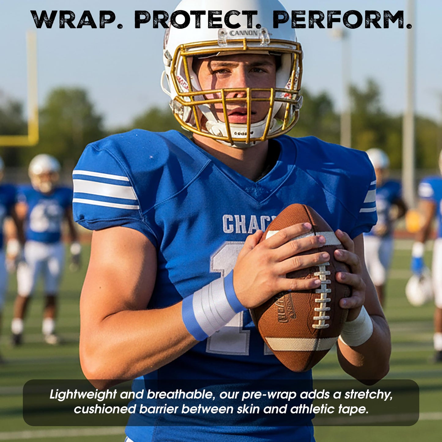 Cannon Sports Pre Wrap Foam Underwrap - 2.75" x 30 Yards Per Roll - Athletic Underwrap for Sports Tape, Training & Exercise (Black)