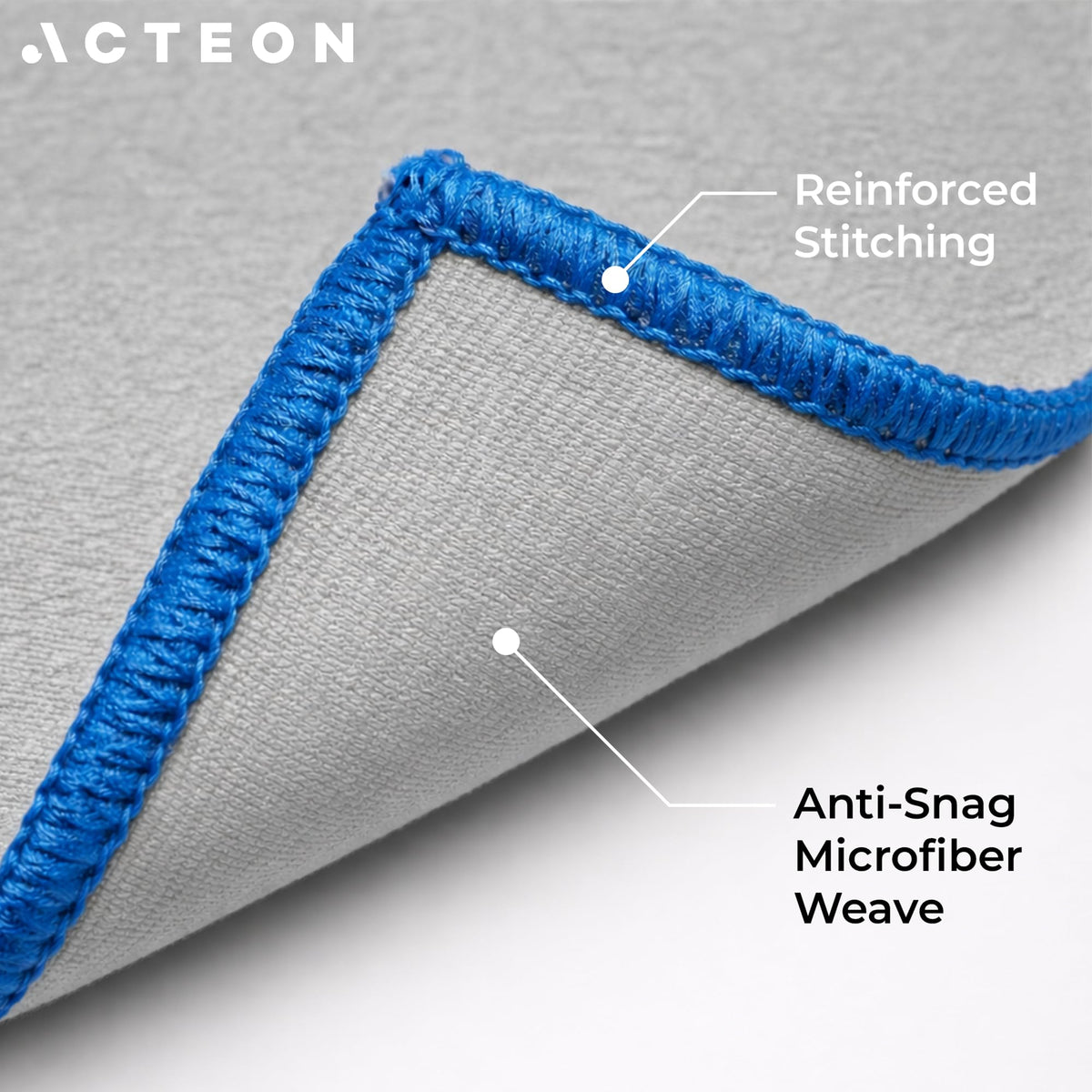 Acteon Microfiber Gym Towels 5 Pack, Quick Dry Silver ION Odor-Free Sweat Towel, Super Absorbent Fast Drying for Men & Women, Workout, Yoga, Running, Hiking, Travel – 16x30.5 Inch