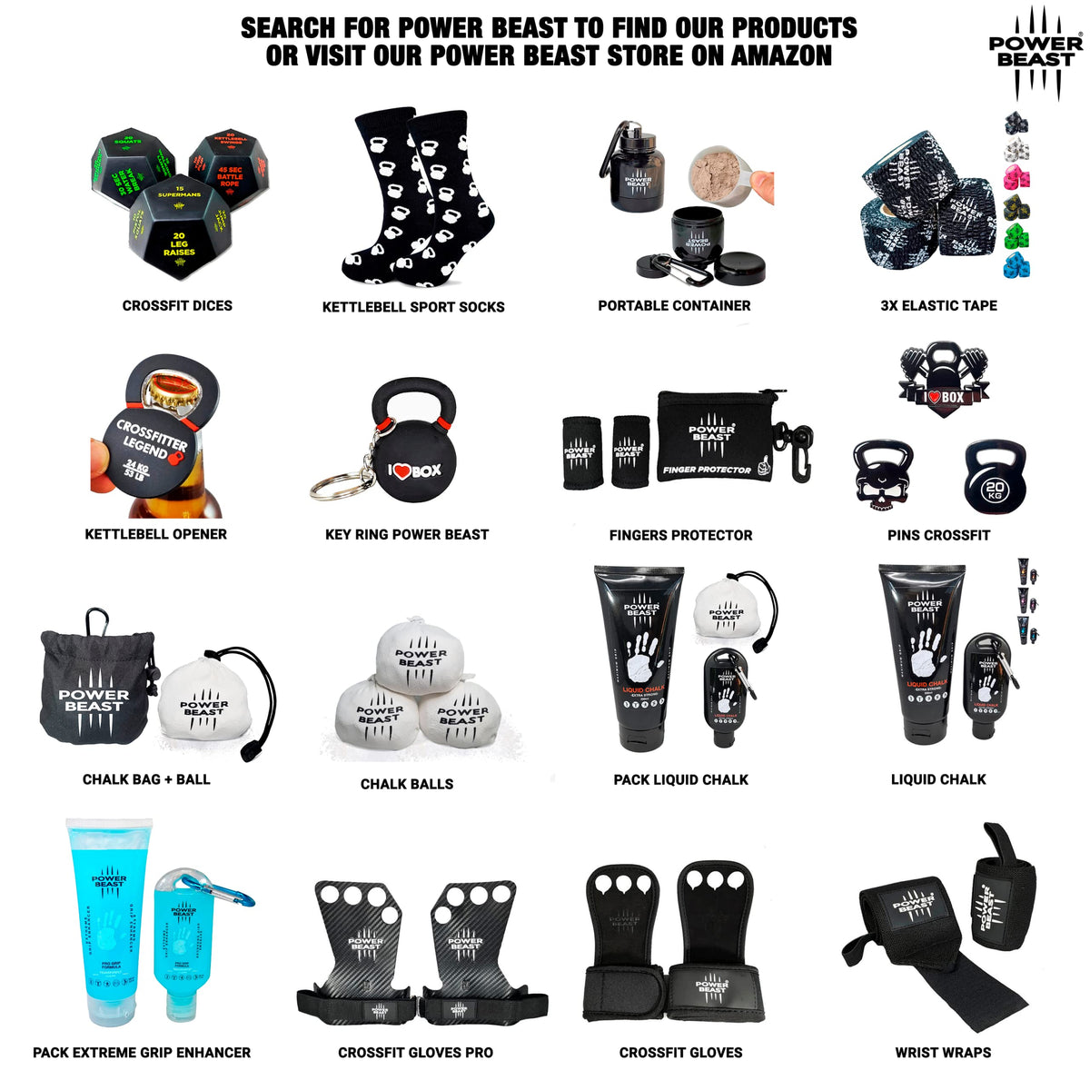 POWER BEAST 3X Chalk Ball, Boulder Chalk, Sport Chalk, Gymnastics, Rock Climbing, Weightlifting, Climbing, Pole Dance, Bodybuilding, Tennis, Padel, Cross Training, Gym.
