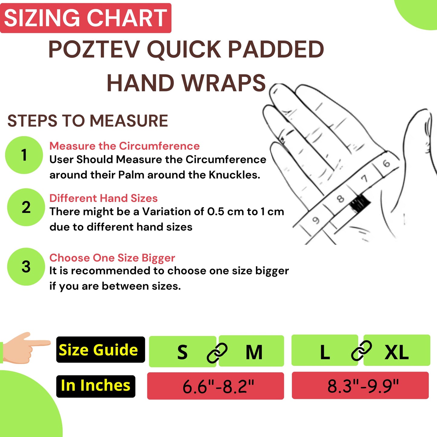 POZTEV Boxing Hand Wraps for Men & Women - Boxing Quick Wraps Inner Gloves Kickboxing Handwraps for Boxing Gloves Gear Knuckle Support Elastic Wrist Straps for Training MMA Shadowboxing (Blue S/M)