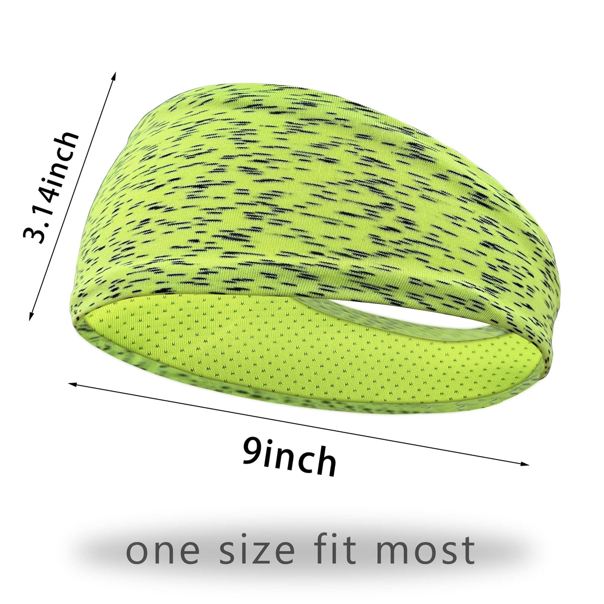 5 Pack Sports Headband for Men, Thin Breathable Design, Reused & Washed Mens Headband Sweat Bands for Running Yoga Football Fitness Workout